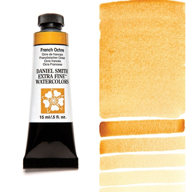 Daniel Smith Extra Fine Watercolor - French Ochre 15 ml - merriartist.com