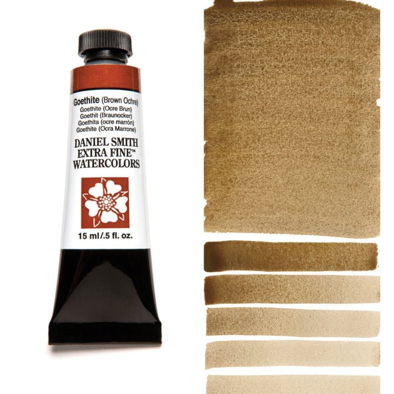 Daniel Smith Extra Fine Watercolor - Goethite-Brown Ochre 15 ml - merriartist.com