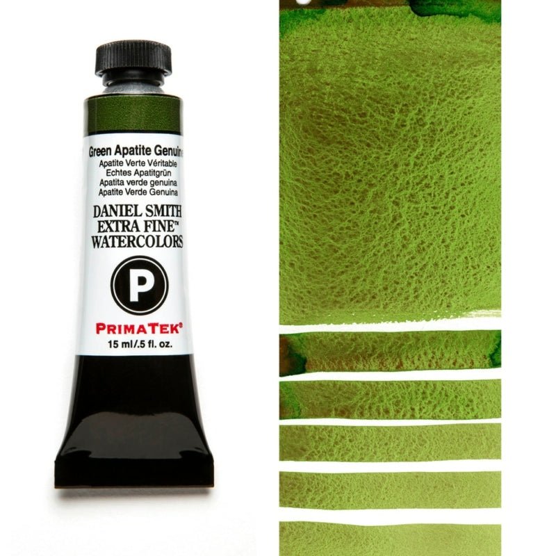 Daniel Smith Extra Fine Watercolor - Green Apatite Genuine 15 ml - merriartist.com
