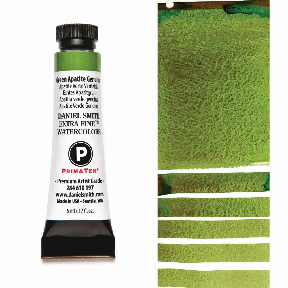 Daniel Smith Extra Fine Watercolor - Green Apatite Genuine 5 ml (small tube) - merriartist.com