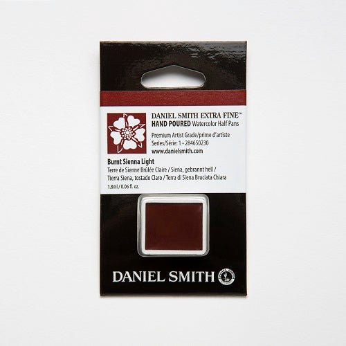 Daniel Smith Extra Fine Watercolor Half Pan - Burnt Sienna Light - merriartist.com