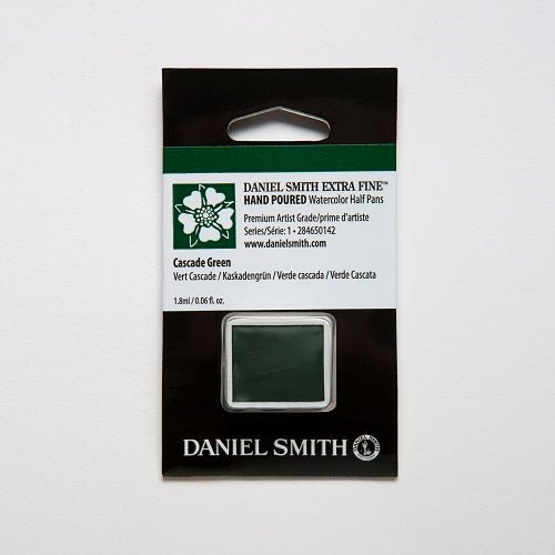 Daniel Smith Extra Fine Watercolor Half Pan - Cascade Green - merriartist.com