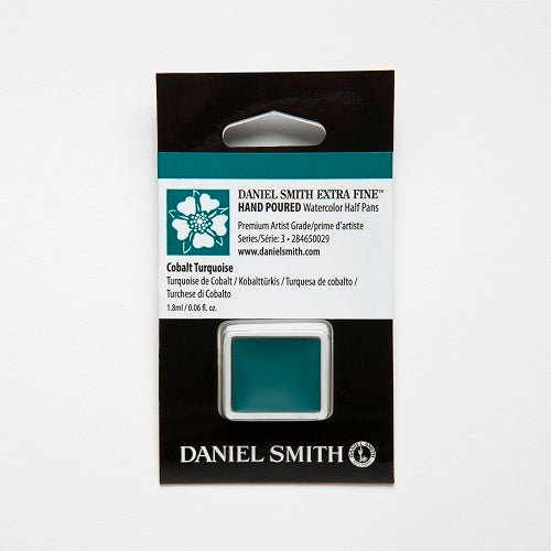 Daniel Smith Extra Fine Watercolor Half Pan - Cobalt Turquoise - merriartist.com