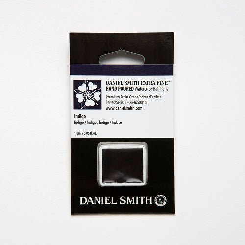 Daniel Smith Extra Fine Watercolor Half Pan - Indigo - merriartist.com