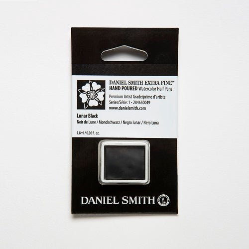 Daniel Smith Extra Fine Watercolor Half Pan - Lunar Black - merriartist.com