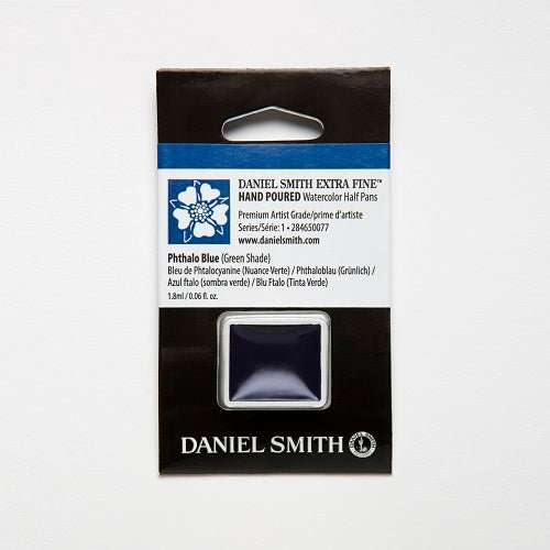 Daniel Smith Extra Fine Watercolor Half Pan - Phthalo Blue (Green Shade) - merriartist.com