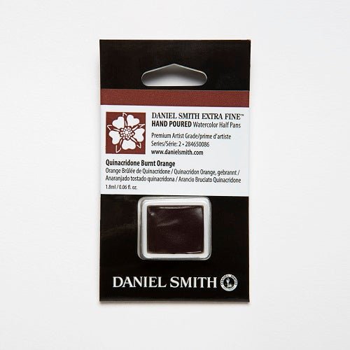 Daniel Smith Extra Fine Watercolor Half Pan - Quinacridone Burnt Orange - merriartist.com