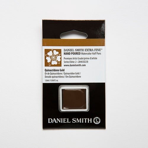 Daniel Smith Extra Fine Watercolor Half Pan - Quinacridone Gold - merriartist.com