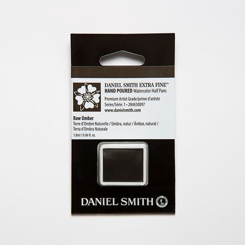 Daniel Smith Extra Fine Watercolor Half Pan - Raw Umber - merriartist.com