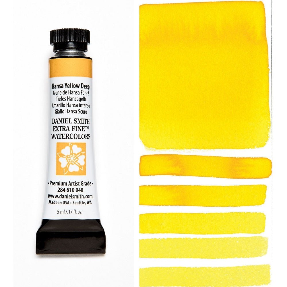 Daniel Smith Extra Fine Watercolor - Hansa Yellow Deep 5 ml - merriartist.com