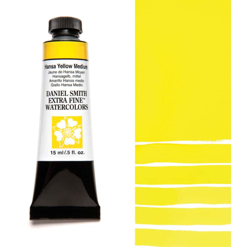 Daniel Smith Extra Fine Watercolor - Hansa Yellow Medium 15 ml - merriartist.com