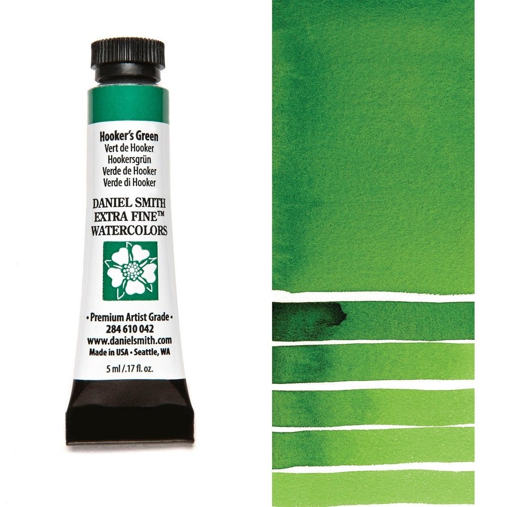 Daniel Smith Extra Fine Watercolor - Hookers Green 5 ml (small tube) - merriartist.com