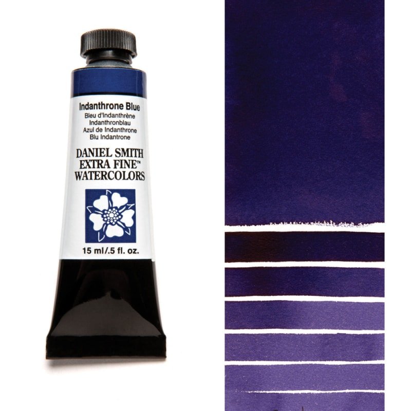Daniel Smith Extra Fine Watercolor - Indanthrone Blue 15 ml - merriartist.com
