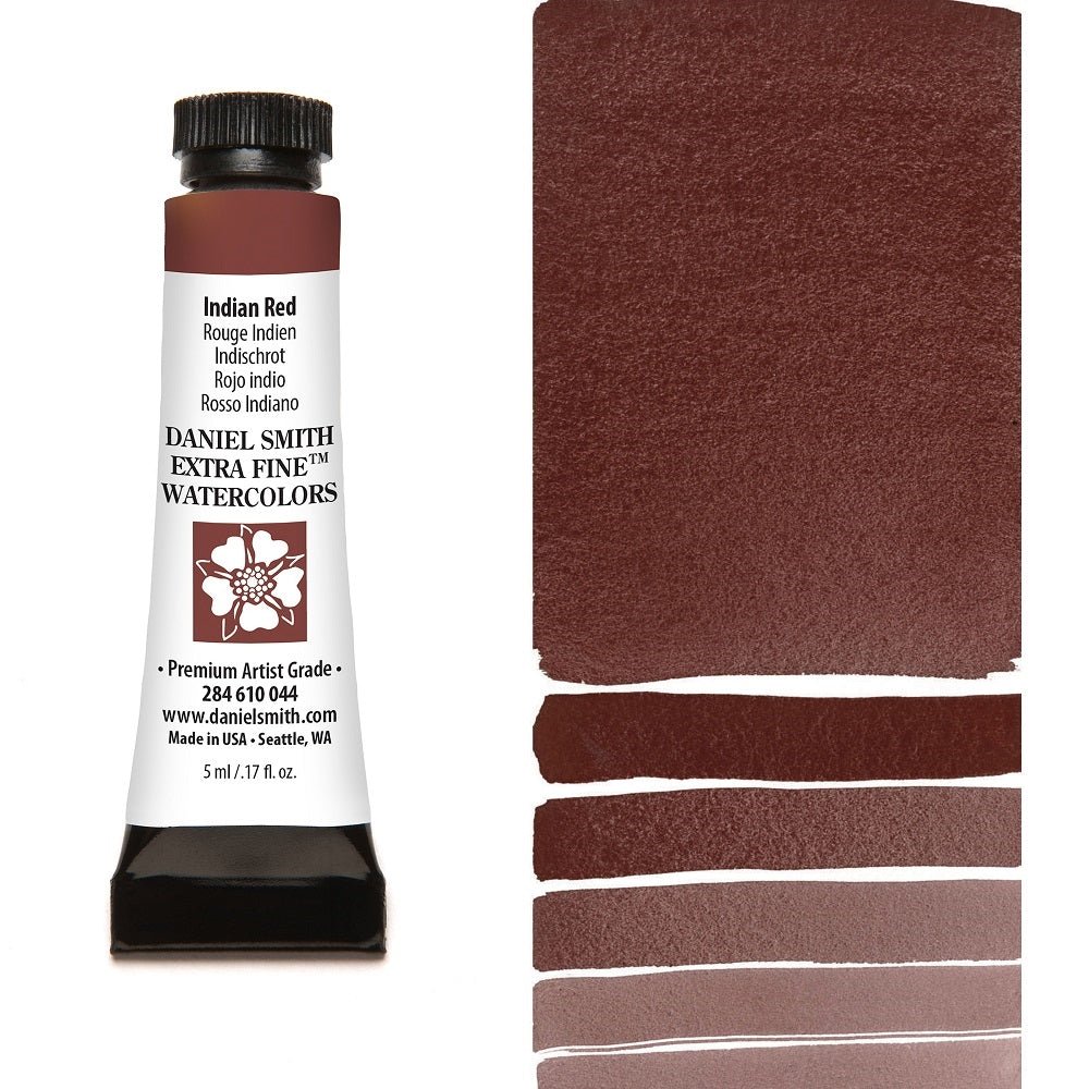 Daniel Smith Extra Fine Watercolor - Indian Red 5 ml - merriartist.com