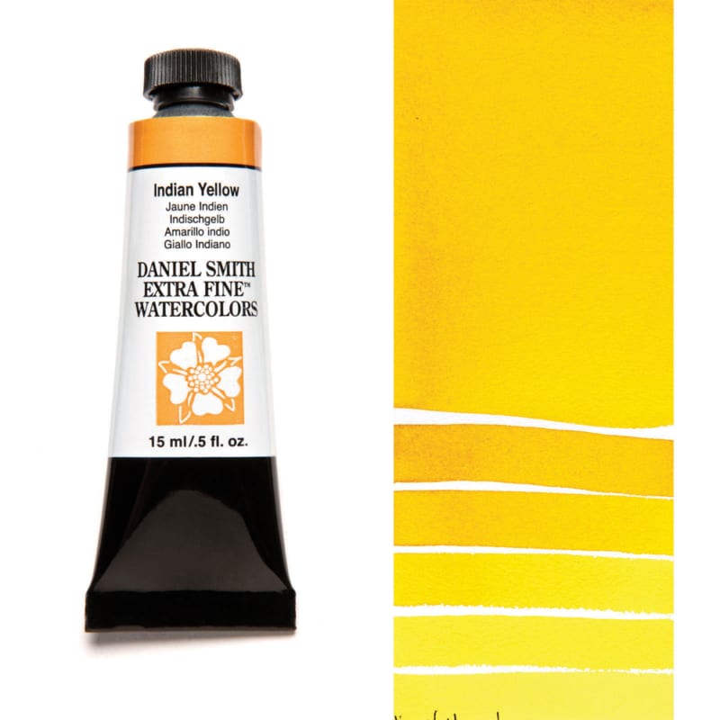 Daniel Smith Extra Fine Watercolor - Indian Yellow 15 ml - merriartist.com