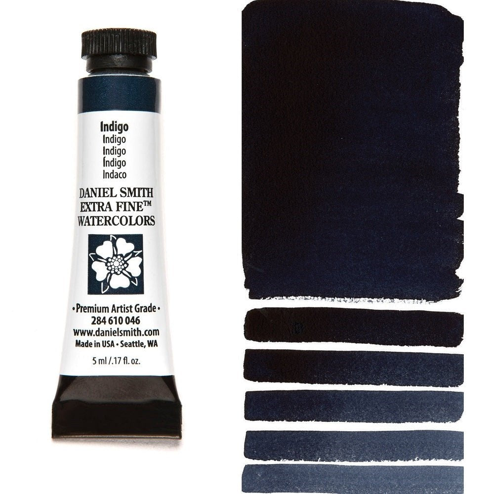 Daniel Smith Extra Fine Watercolor - Indigo 5 ml (small tube) - merriartist.com
