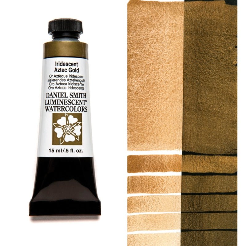 Daniel Smith Extra Fine Watercolor - Iridescent Aztec Gold 15 ml - merriartist.com