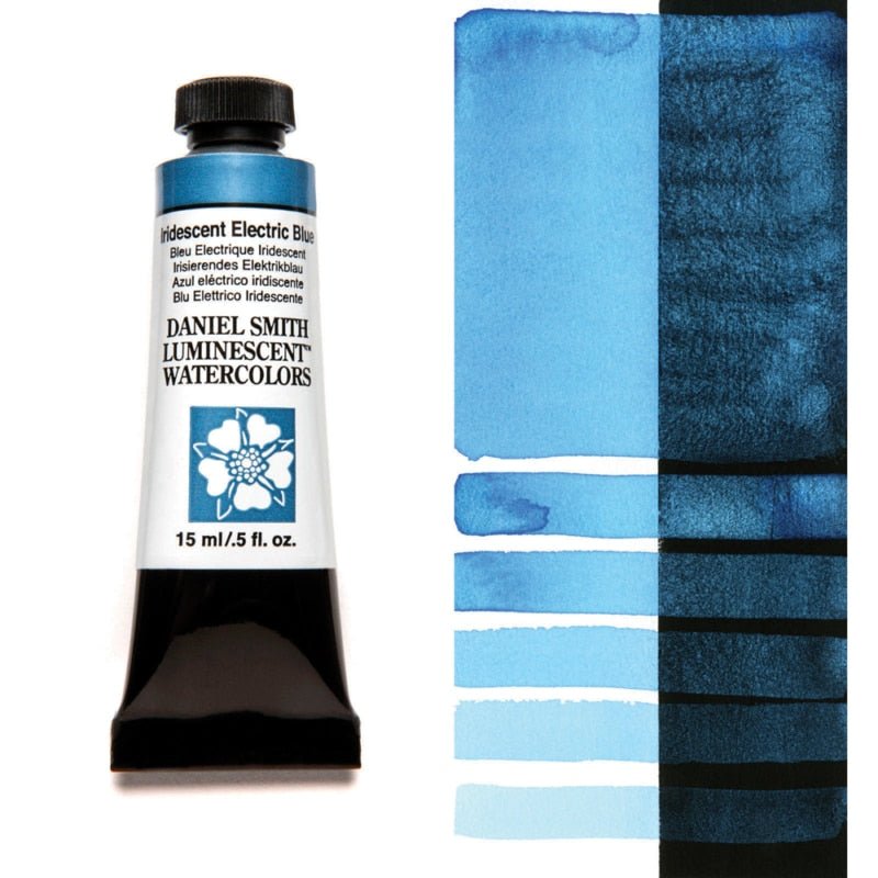 Daniel Smith Extra Fine Watercolor - Iridescent Electric Blue 15 ml - merriartist.com