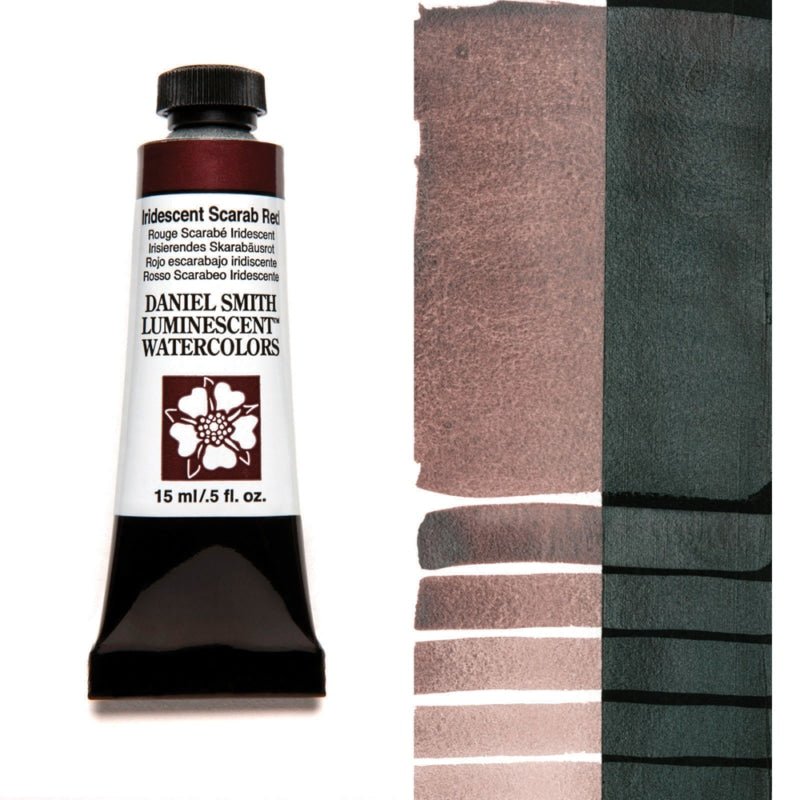 Daniel Smith Extra Fine Watercolor - Iridescent Scarab Red 15 ml - merriartist.com