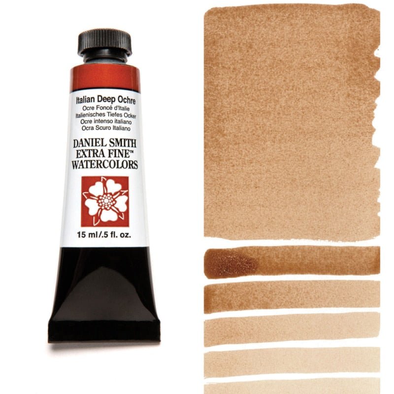 Daniel Smith Extra Fine Watercolor - Italian Deep Ochre 15 ml - merriartist.com