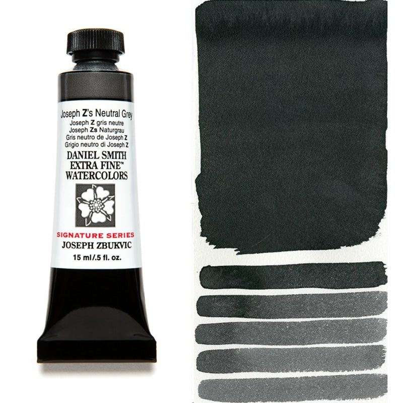 Daniel Smith Extra Fine Watercolor - Joseph Z's Neutral Grey 15 ml - merriartist.com