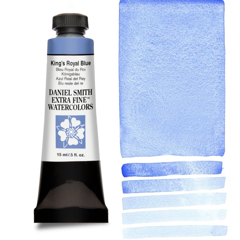 Daniel Smith Extra Fine Watercolor - King's Royal Blue 15 ml - merriartist.com