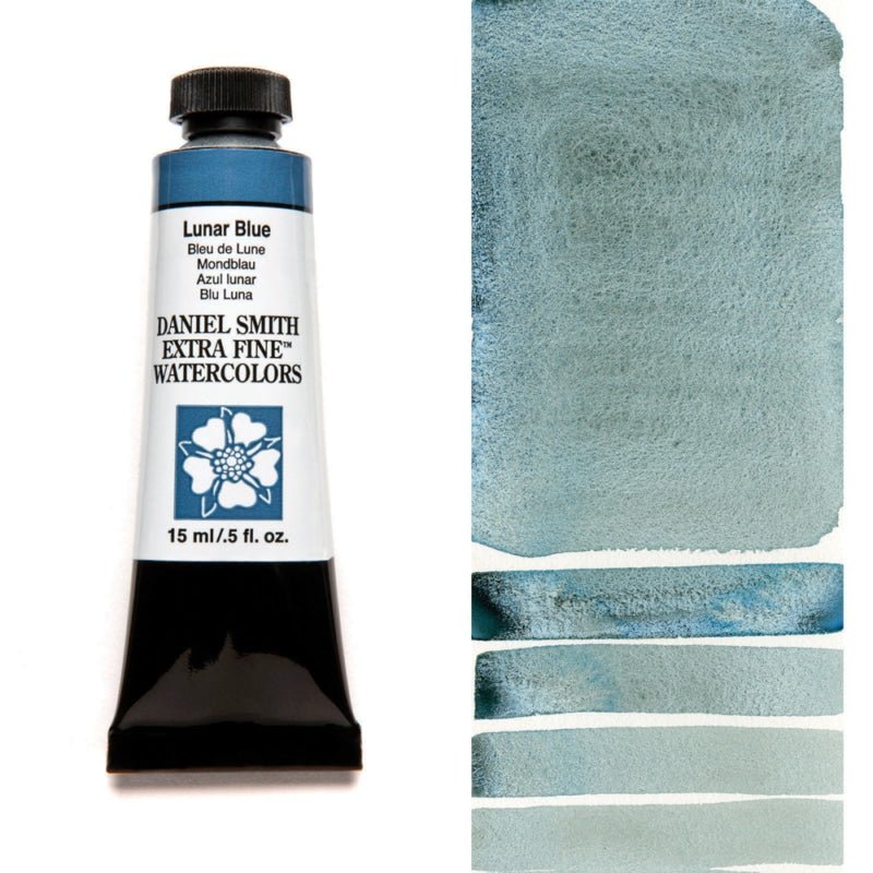 Daniel Smith Extra Fine Watercolor - Lunar Blue 15 ml - merriartist.com