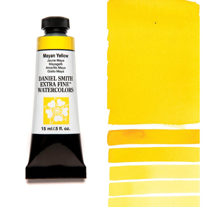 Daniel Smith Extra Fine Watercolor - Mayan Yellow 15 ml - merriartist.com