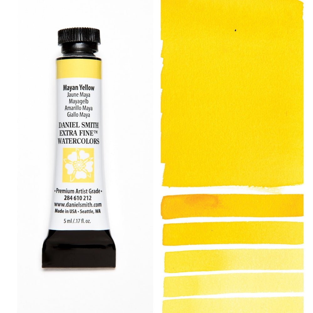 Daniel Smith Extra Fine Watercolor - Mayan Yellow 5 ml - merriartist.com