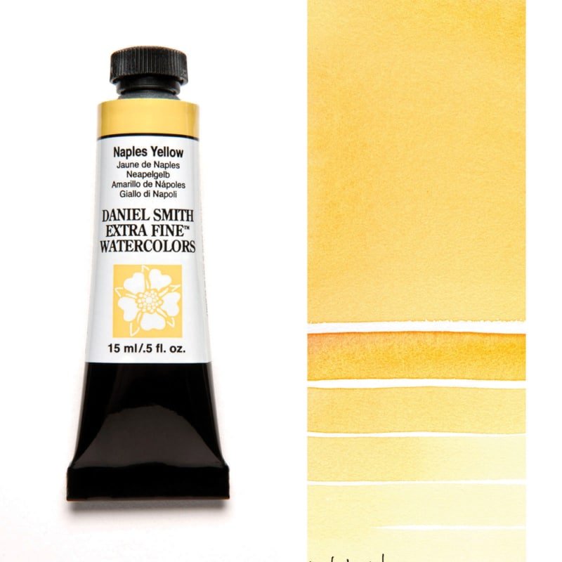 Daniel Smith Extra Fine Watercolor - Naples Yellow 15 ml - merriartist.com