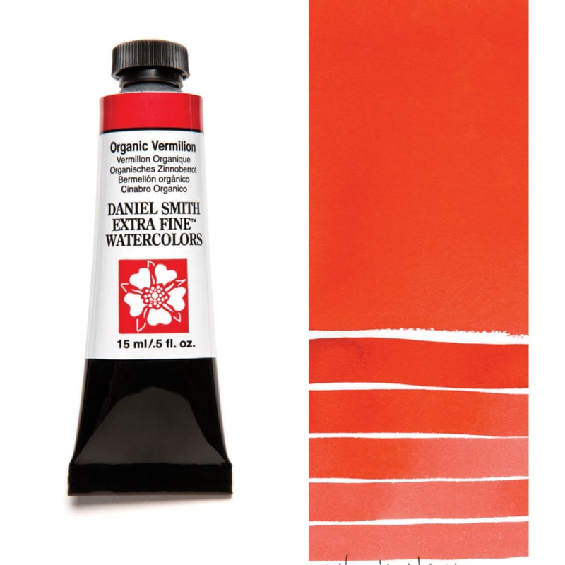 Daniel Smith Extra Fine Watercolor - Organic Vermilion 15 ml - merriartist.com