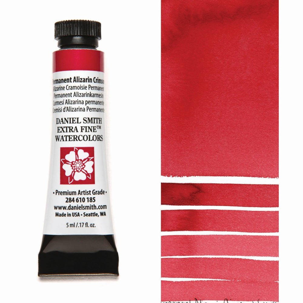 Daniel Smith Extra Fine Watercolor - Permanent Alizarin Crimson 5 ml (small tube) - merriartist.com