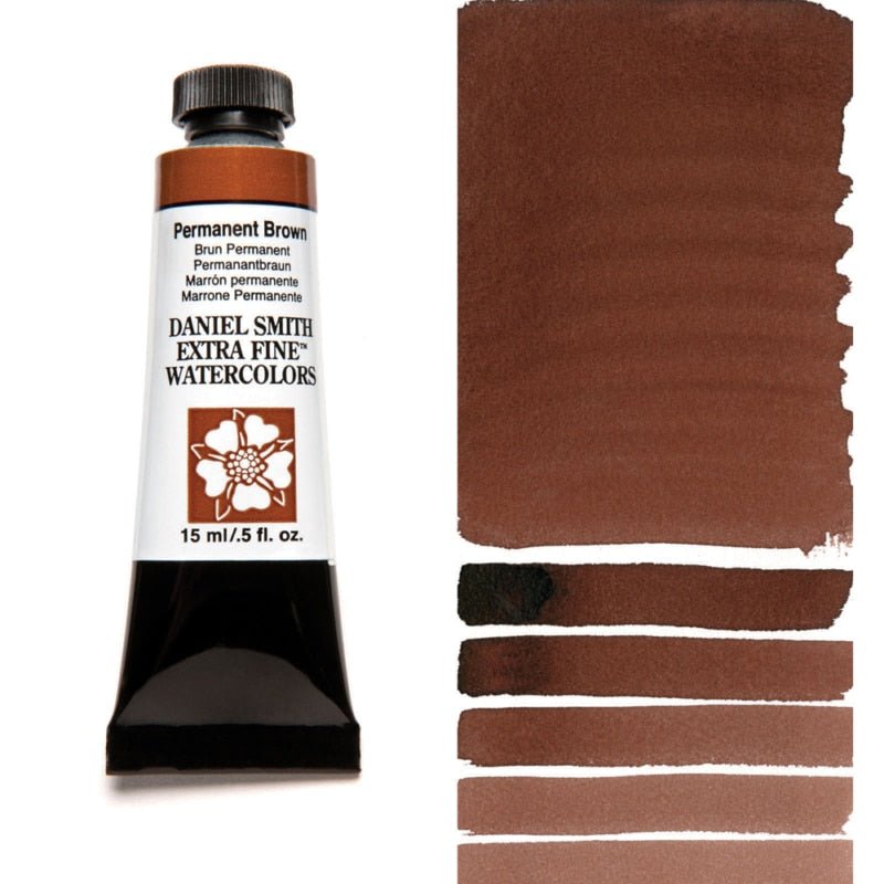 Daniel Smith Extra Fine Watercolor - Permanent Brown 15 ml - merriartist.com