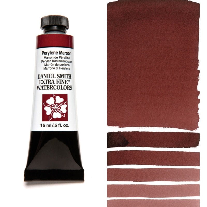 Daniel Smith Extra Fine Watercolor - Perylene Maroon 15 ml - merriartist.com