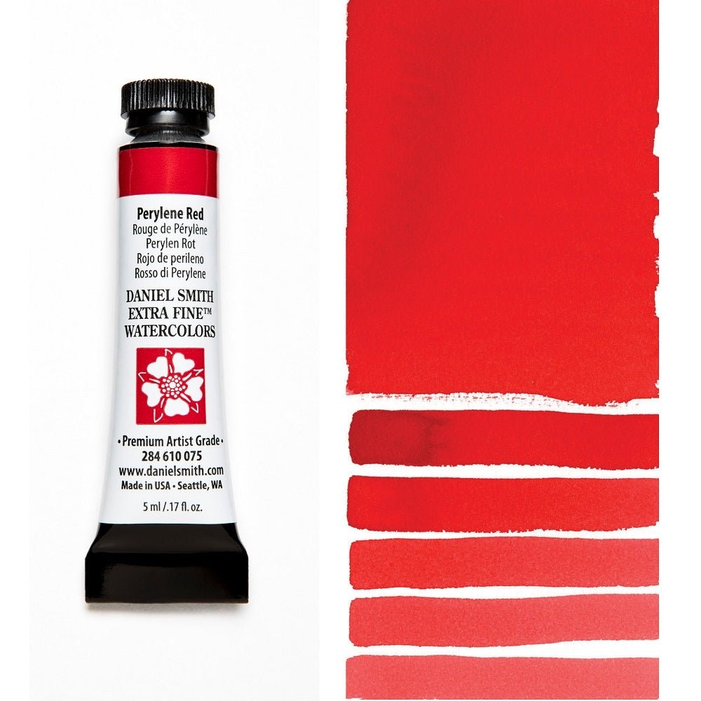 Daniel Smith Extra Fine Watercolor - Perylene Red 5 ml - merriartist.com