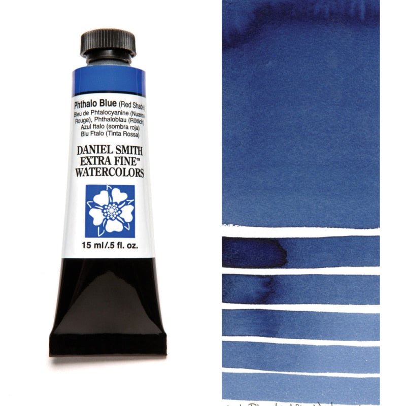 Daniel Smith Extra Fine Watercolor - Phthalo Blue (RS) 15 ml - merriartist.com