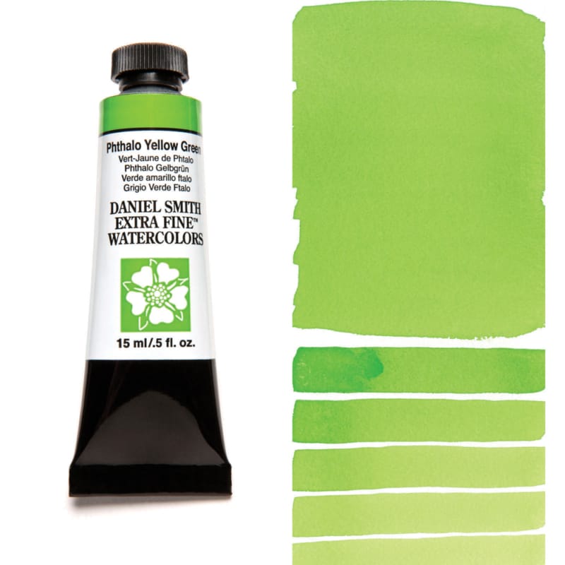 Daniel Smith Extra Fine Watercolor - Phthalo Yellow Green 15 ml - merriartist.com