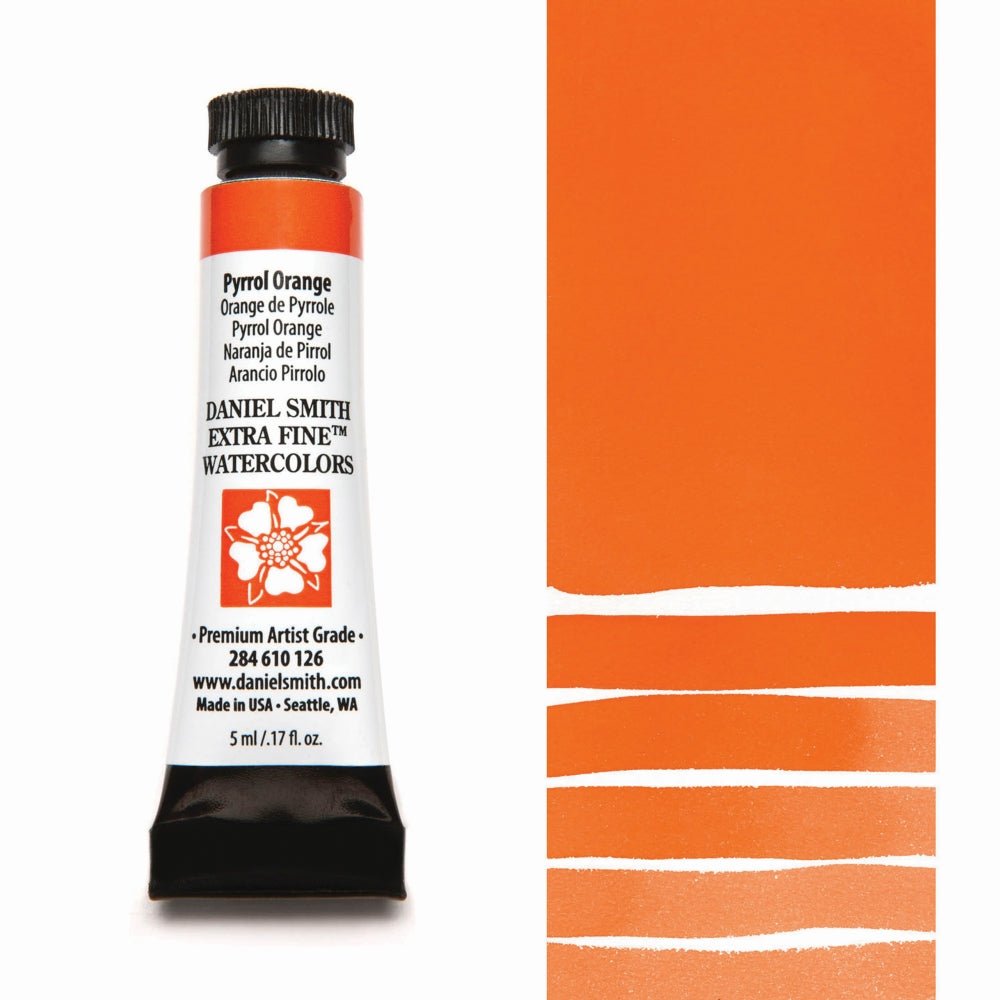 Daniel Smith Extra Fine Watercolor - Pyrrol Orange 5 ml (small tube) - merriartist.com