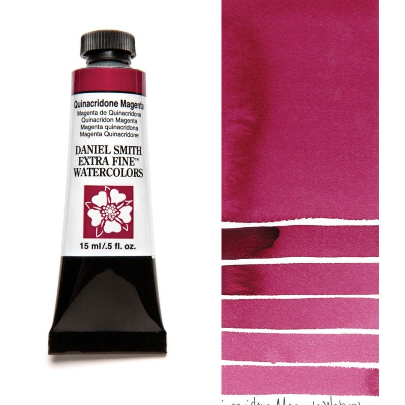 Daniel Smith Extra Fine Watercolor - Quinacridone Magenta 15 ml - merriartist.com