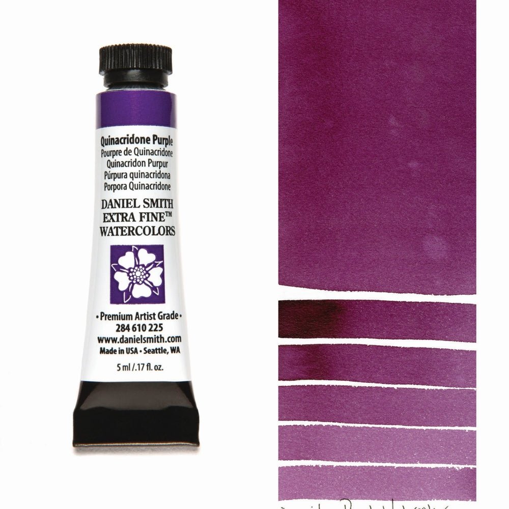 Daniel Smith Extra Fine Watercolor - Quinacridone Purple 5 ml (small tube) - merriartist.com
