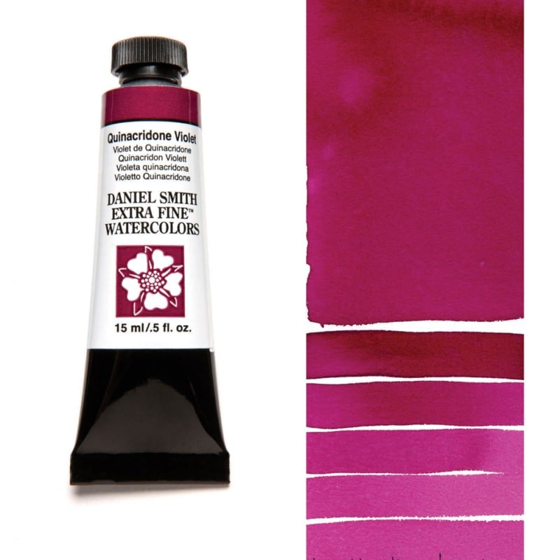 Daniel Smith Extra Fine Watercolor - Quinacridone Violet 15 ml - merriartist.com