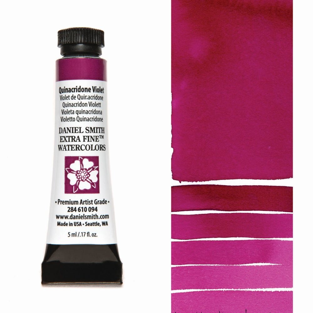 Daniel Smith Extra Fine Watercolor - Quinacridone Violet 5 ml (small tube) - merriartist.com