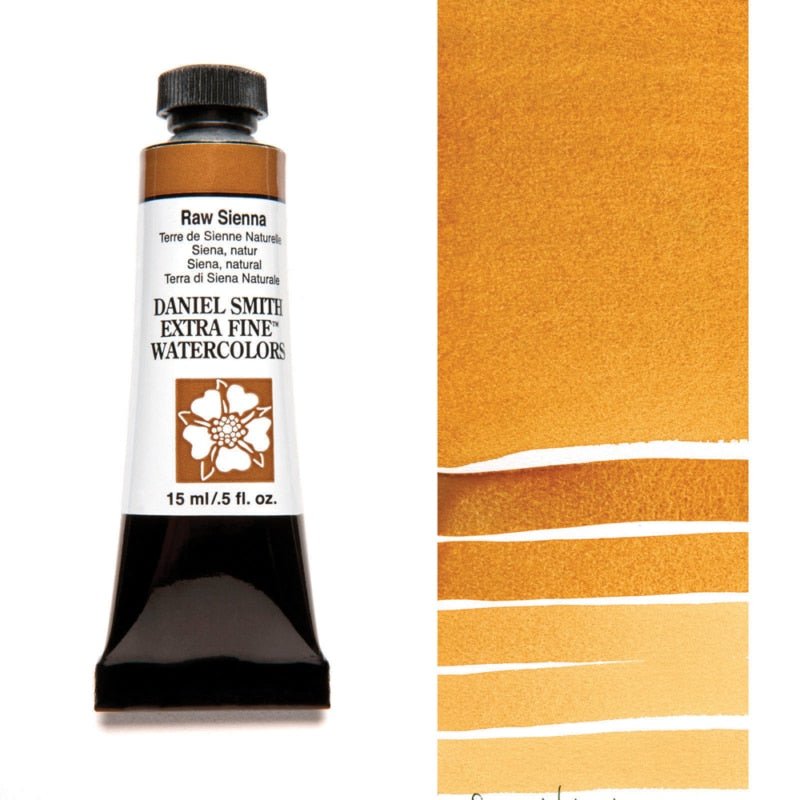 Daniel Smith Extra Fine Watercolor - Raw Sienna 15 ml - merriartist.com