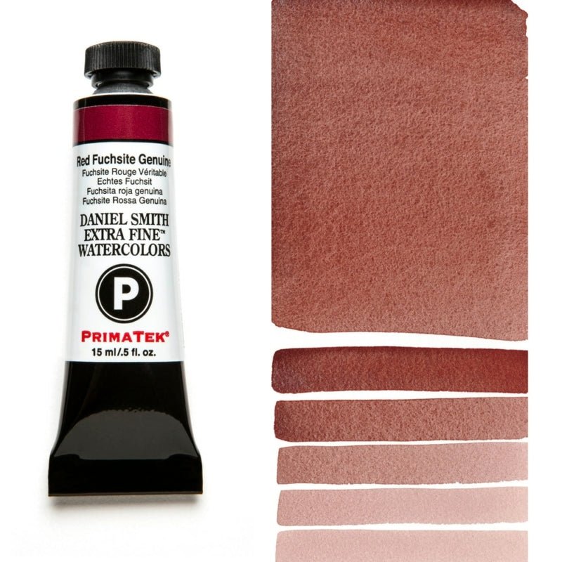 Daniel Smith Extra Fine Watercolor - Red Fuchsite Genuine 15 ml - merriartist.com