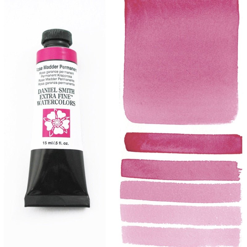 Daniel Smith Extra Fine Watercolor - Rose Madder Permanent 15 ml - merriartist.com