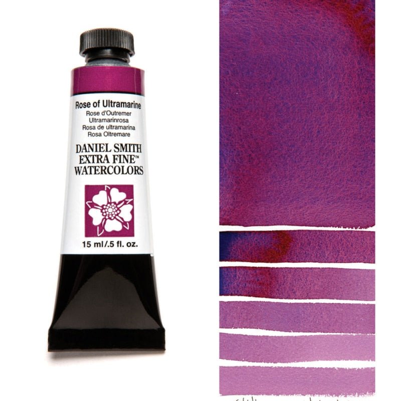 Daniel Smith Extra Fine Watercolor - Rose of Ultramarine 15 ml - merriartist.com