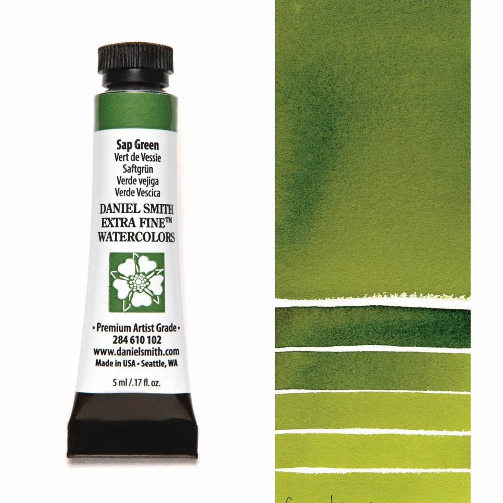 Daniel Smith Extra Fine Watercolor - Sap Green 5 ml (small tube) - merriartist.com