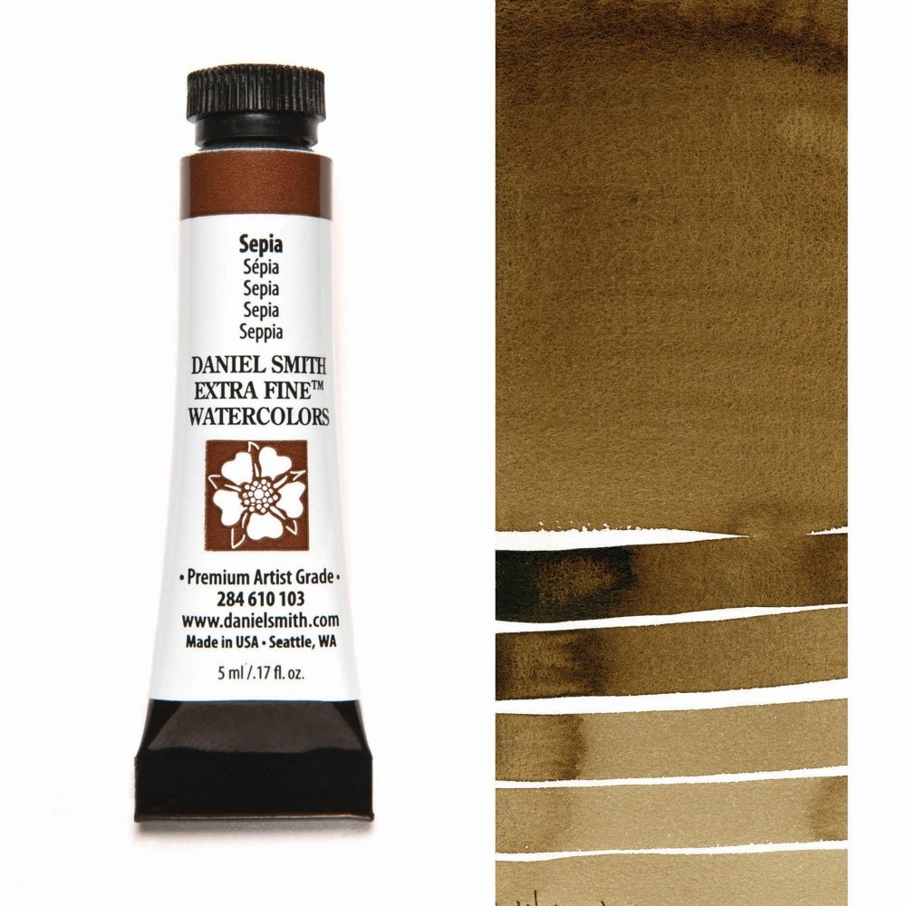 Daniel Smith Extra Fine Watercolor - Sepia 5 ml (small tube) - merriartist.com