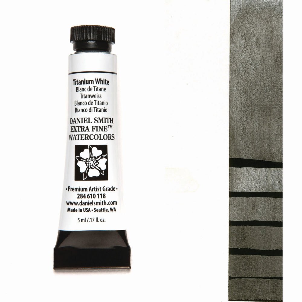 Daniel Smith Extra Fine Watercolor - Titanium White 5 ml (small tube) - merriartist.com