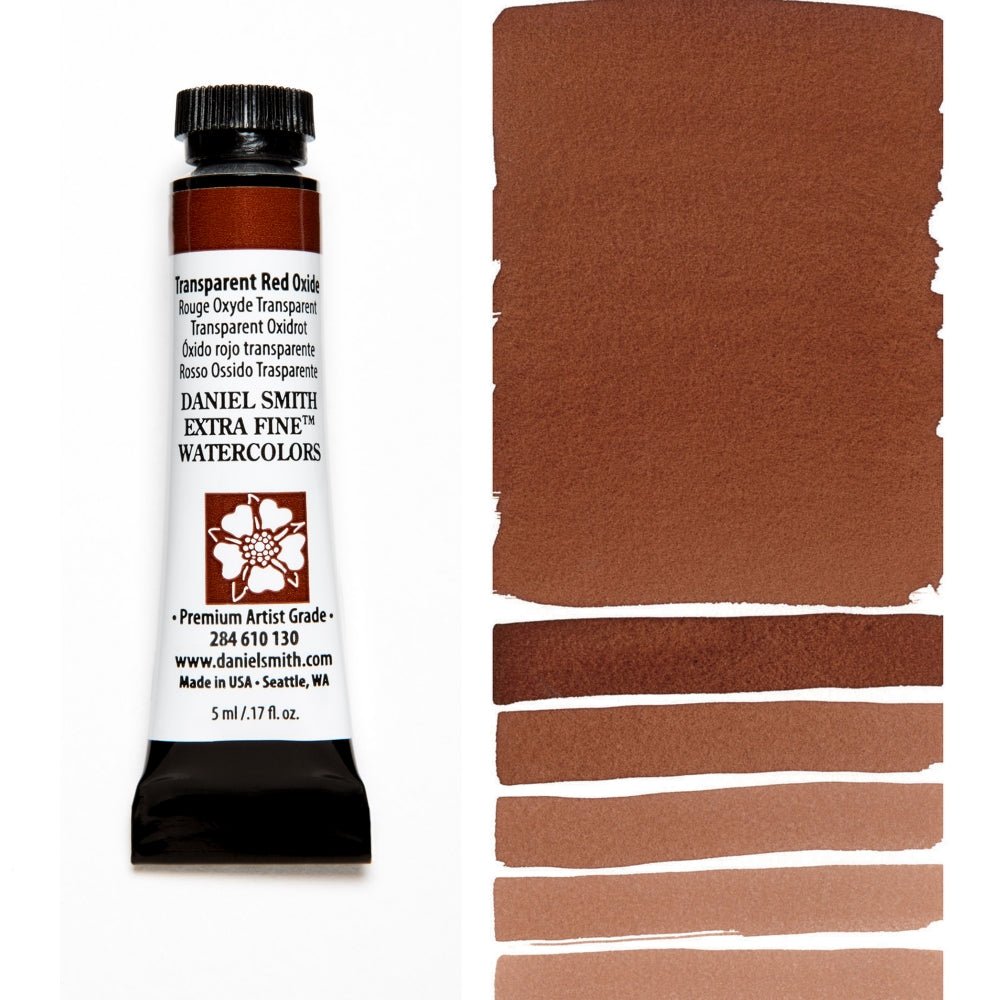 Daniel Smith Extra Fine Watercolor - Transparent Red Oxide 5 ml - merriartist.com